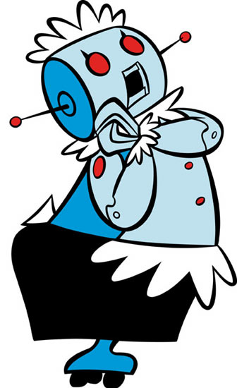 Rosie the Robot animated maid from the cartoon The Jetsons