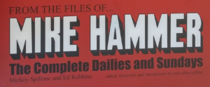 crop shot from the cover of "From The Files Of Mike Hammer"
