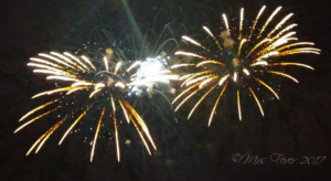 twin fireworks boom