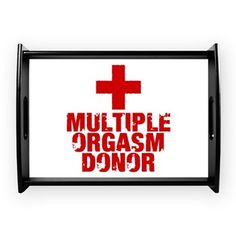red cross with "multiple orgasm donor"