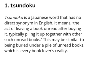 definition of 'tsundoku'