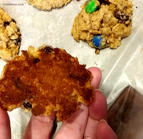 monster cookie with golden bottom