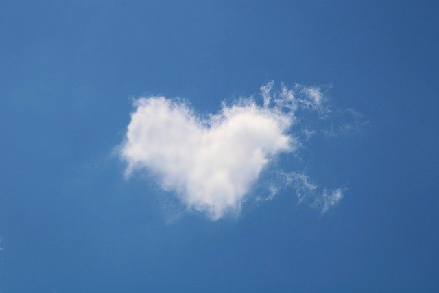 heart shaped cloud image from Pixabay