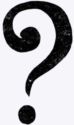 vintage-worn black question mark art from Pixabay