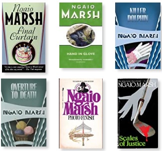selection of Ngaio Marsh books from Mrs Fever's Goodreads menu