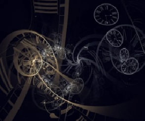 swirling blurred clockworks against a black background, representing swirling thoughts -- image from Pixabay